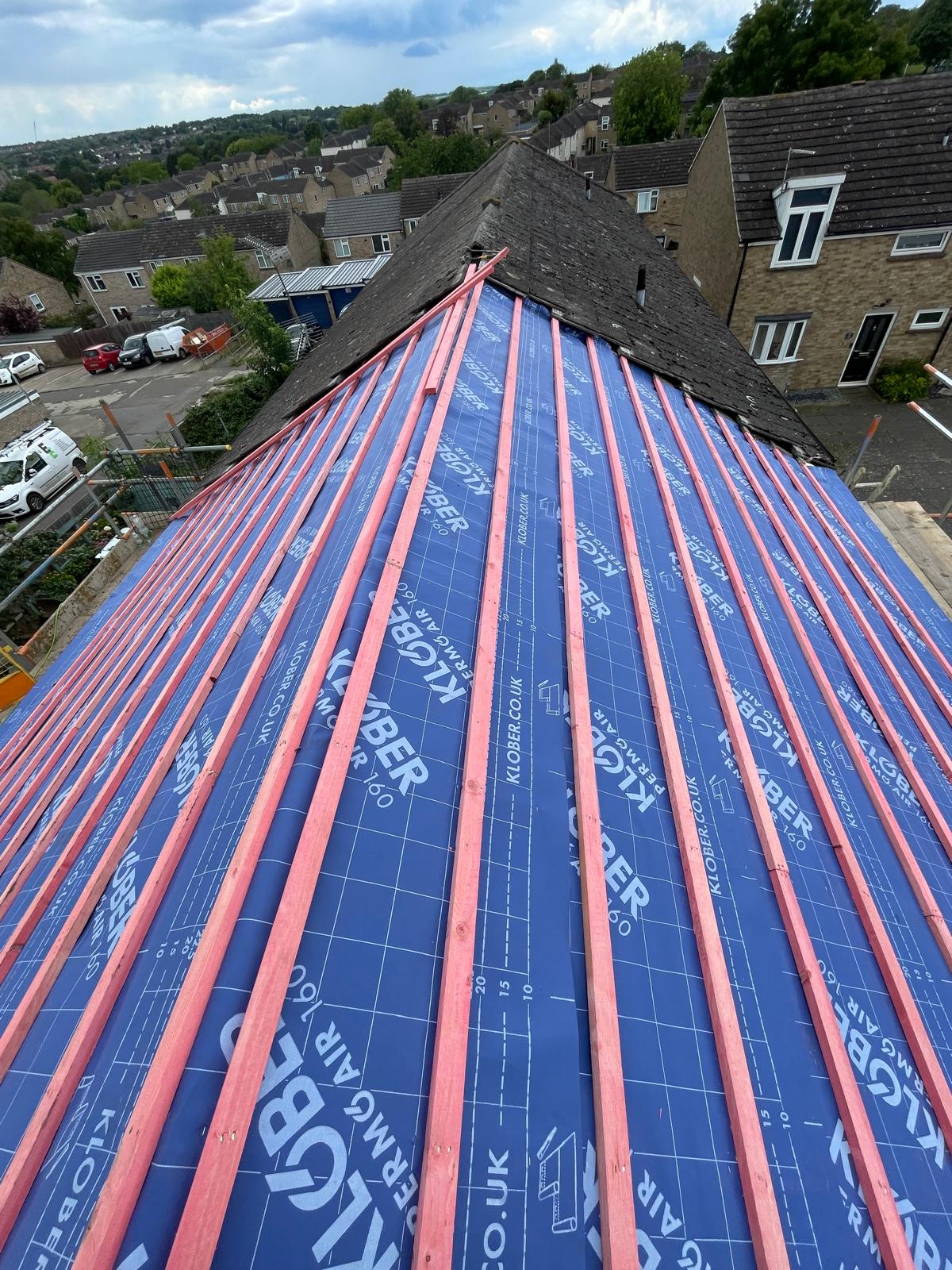 New tiled roof installation in Ipswich by D&W Roofing Services